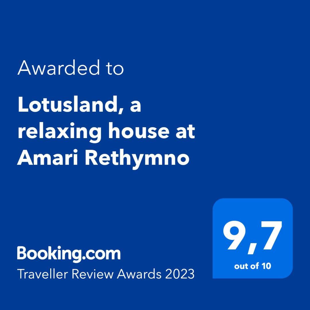 فيلا Lotusland, A Relaxing House At Amari Rethymno Agia Fotini  المظهر الخارجي الصورة